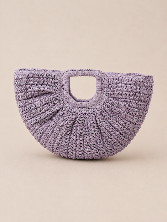 Breezy Fan-Shaped Resort Handbag