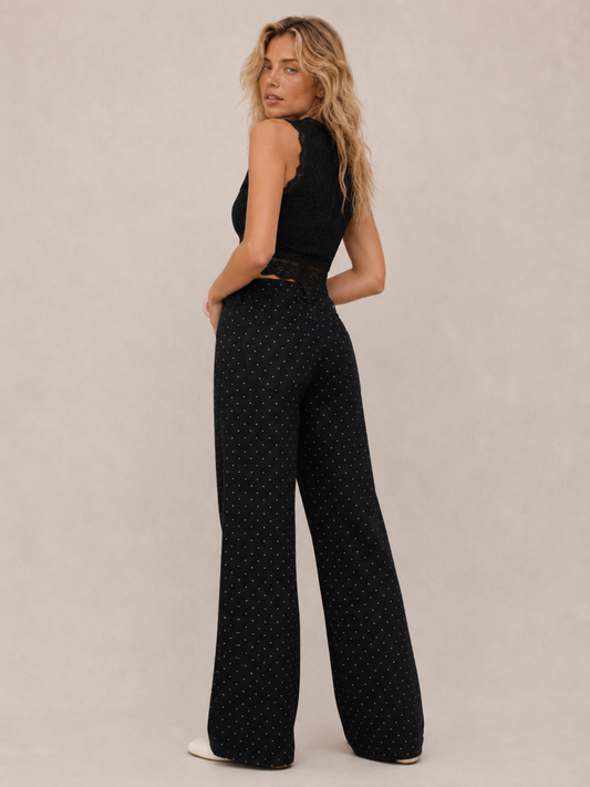 Relaxed Straight Leg Casual Pants