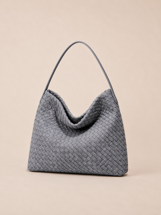 Chic Woven Slouchy Shoulder Bag