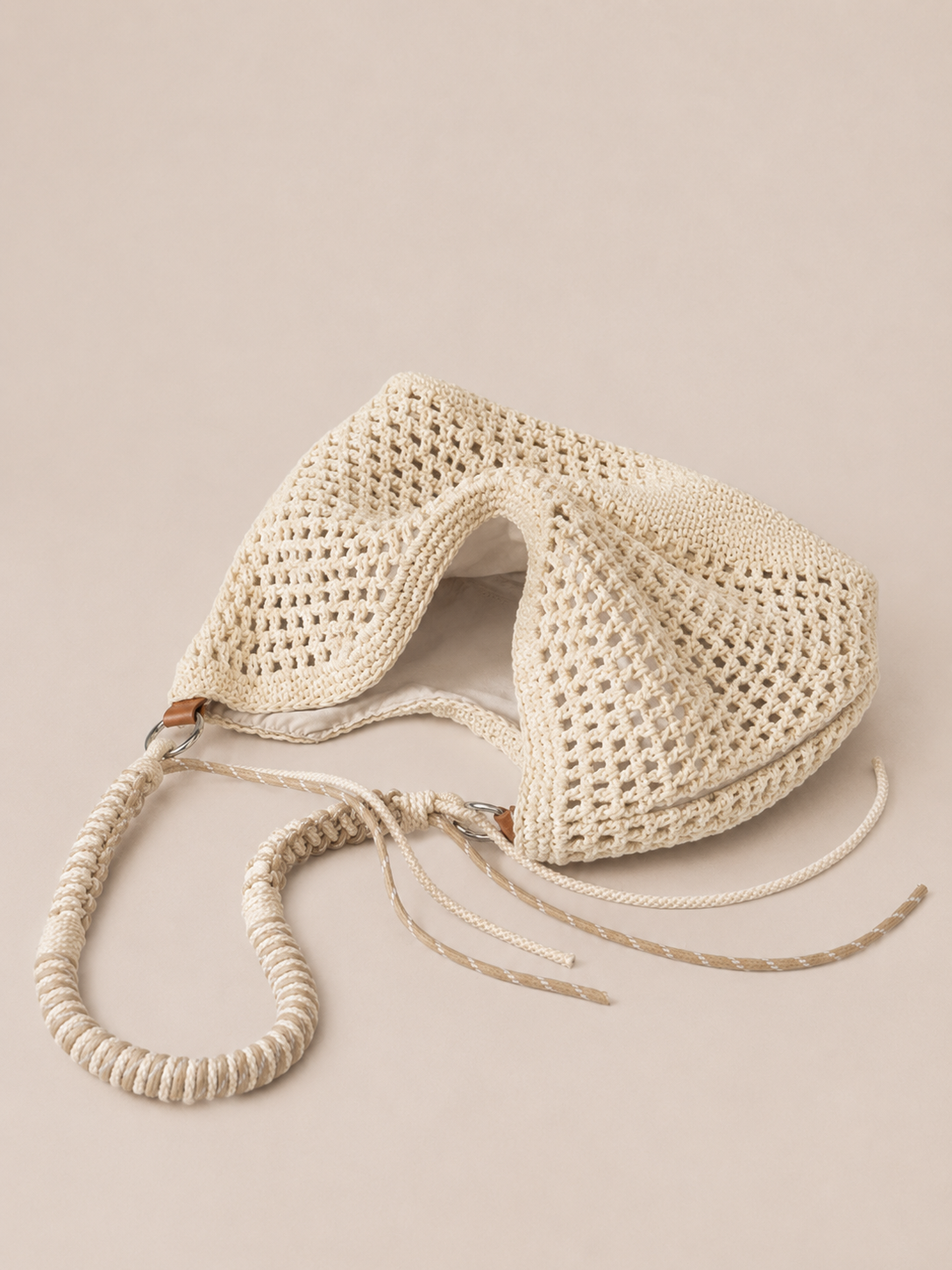 Minimalist Braided Strap Underarm Tote Bag