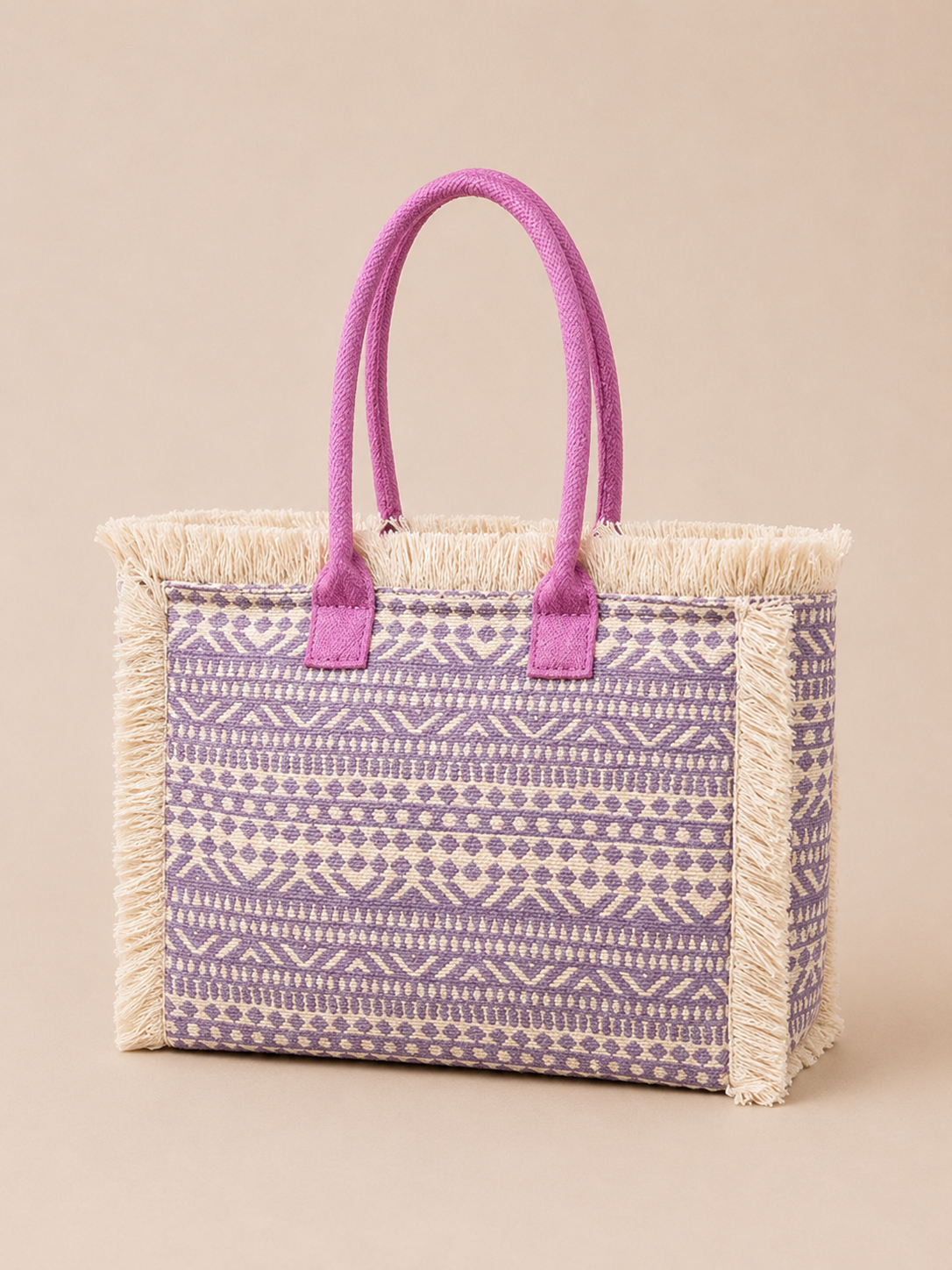 Vintage Floral Canvas Tote Bag