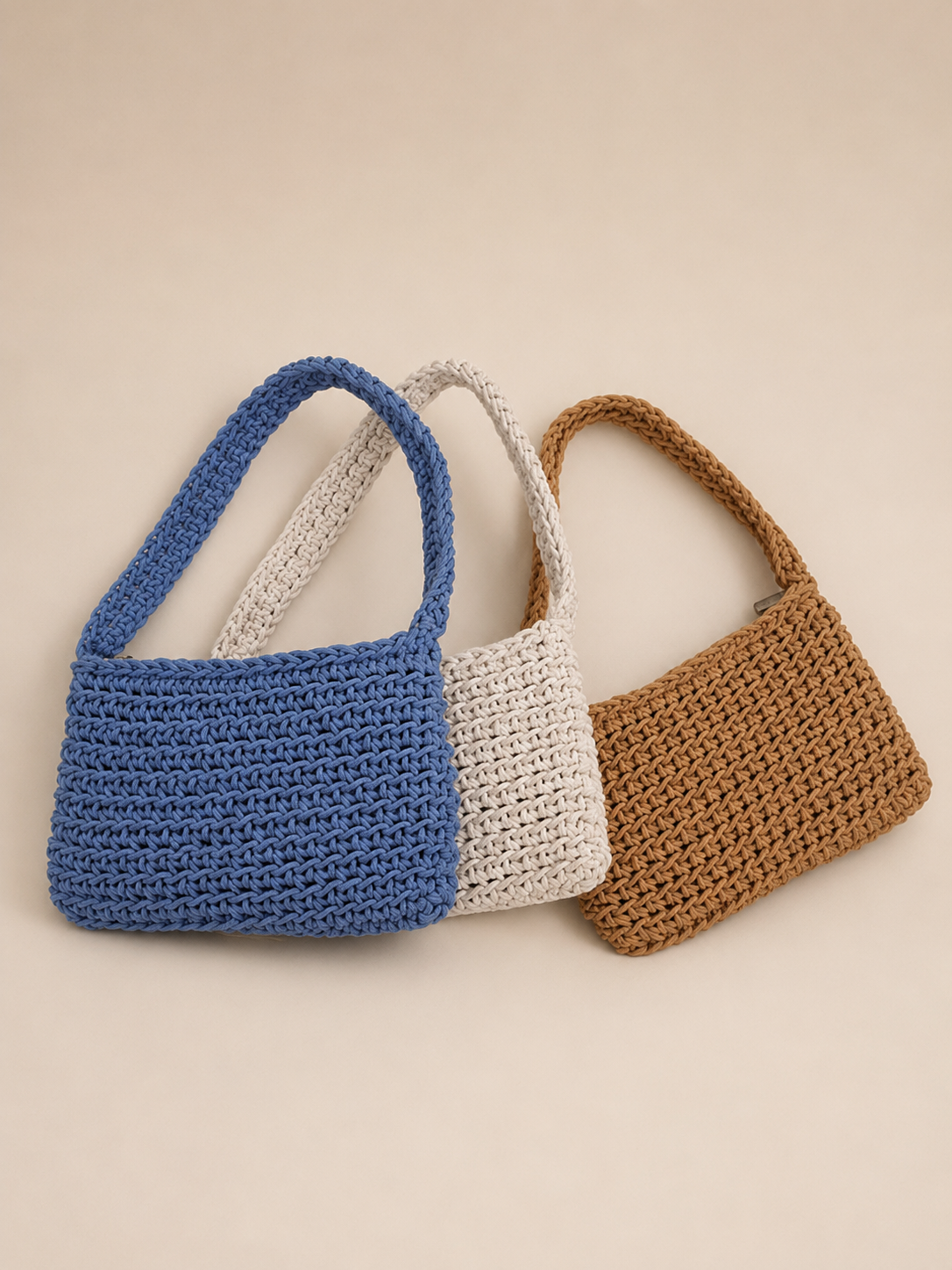 Fresh Solid Square Shape Underarm Shoulder Bag