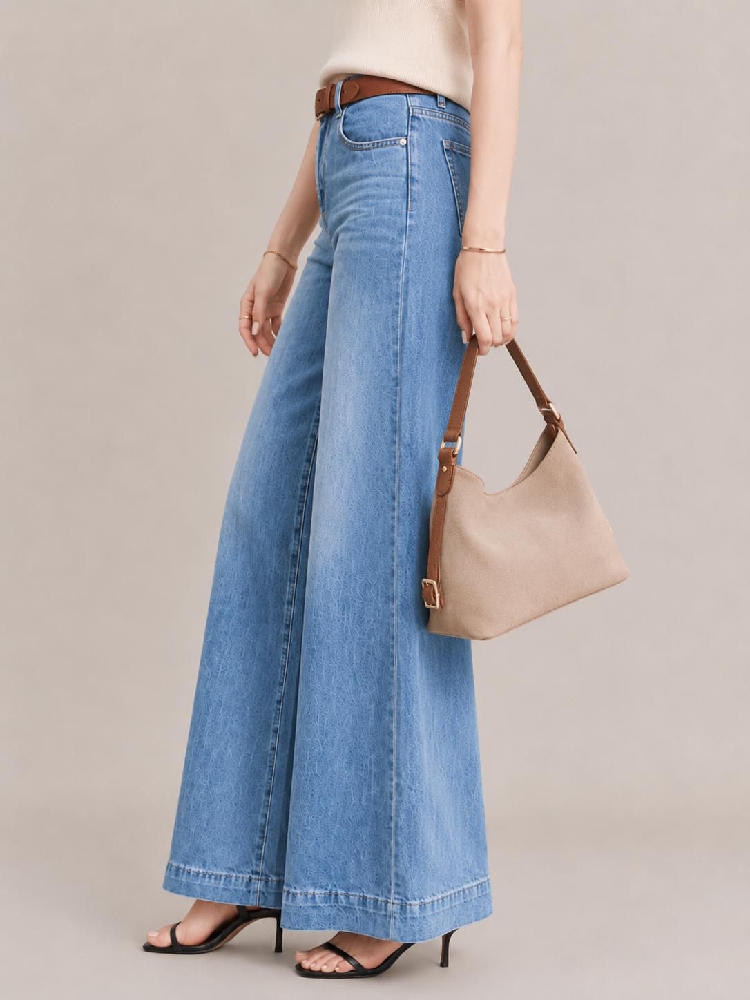 Relaxed High-Waist Wide-Leg Pants