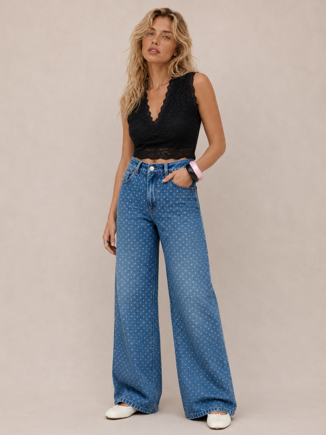 Relaxed Straight Leg Casual Pants