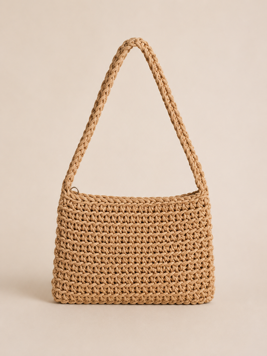 Fresh Solid Square Shape Underarm Shoulder Bag