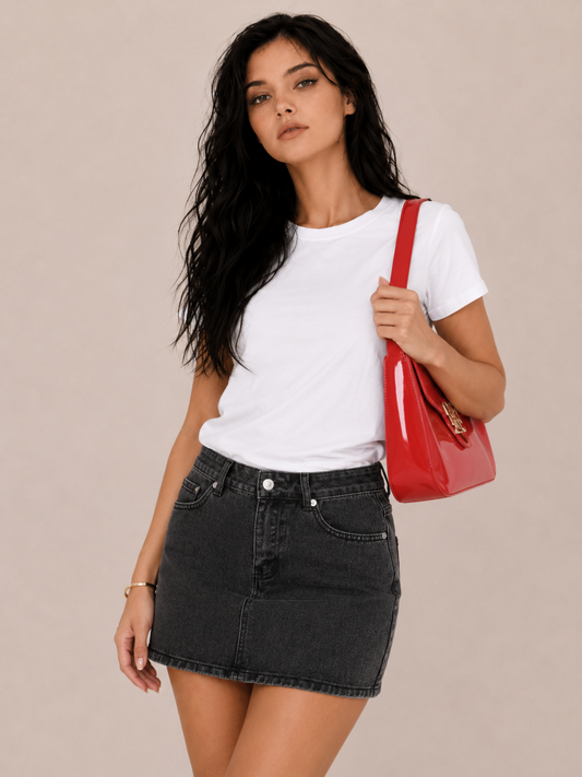 Women's Casual Denim Mini Skirt