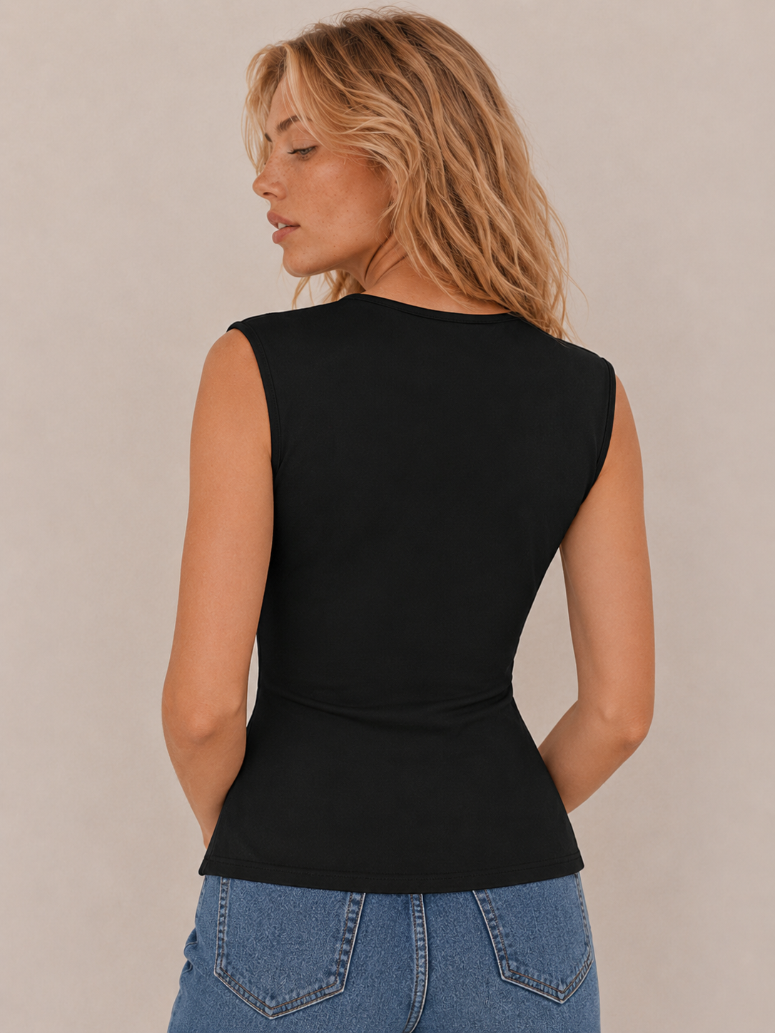 Chic Cutout Asymmetrical Fitted Top