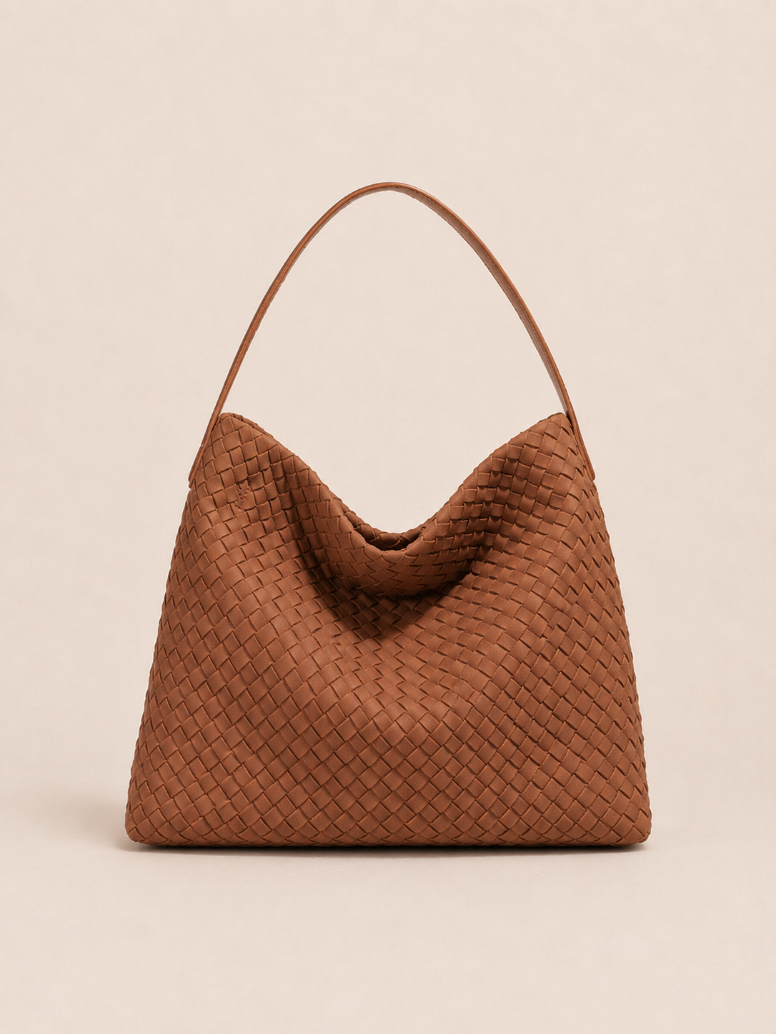 Chic Woven Slouchy Shoulder Bag