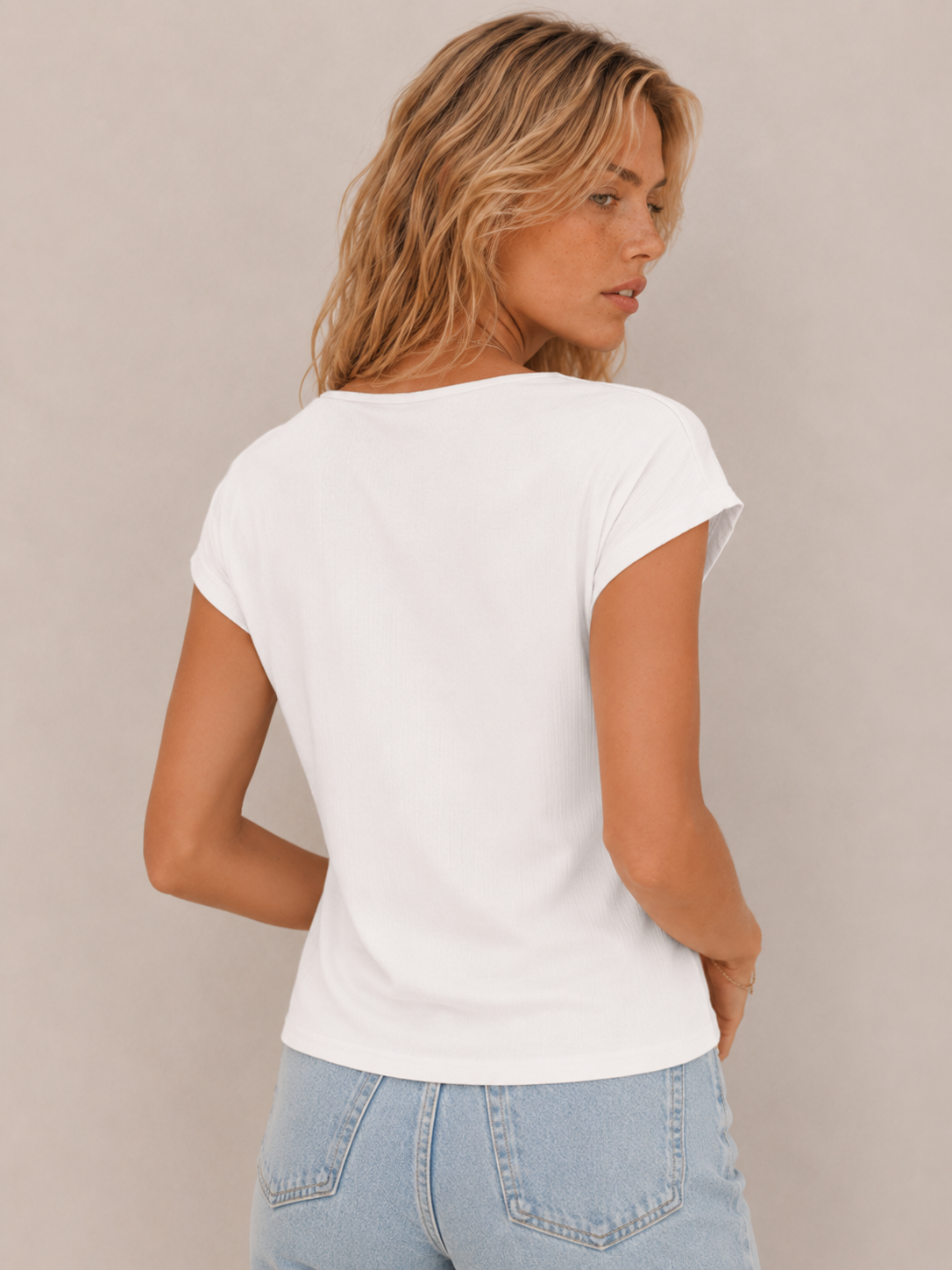 Elegant Cowl-Neck Relaxed Top