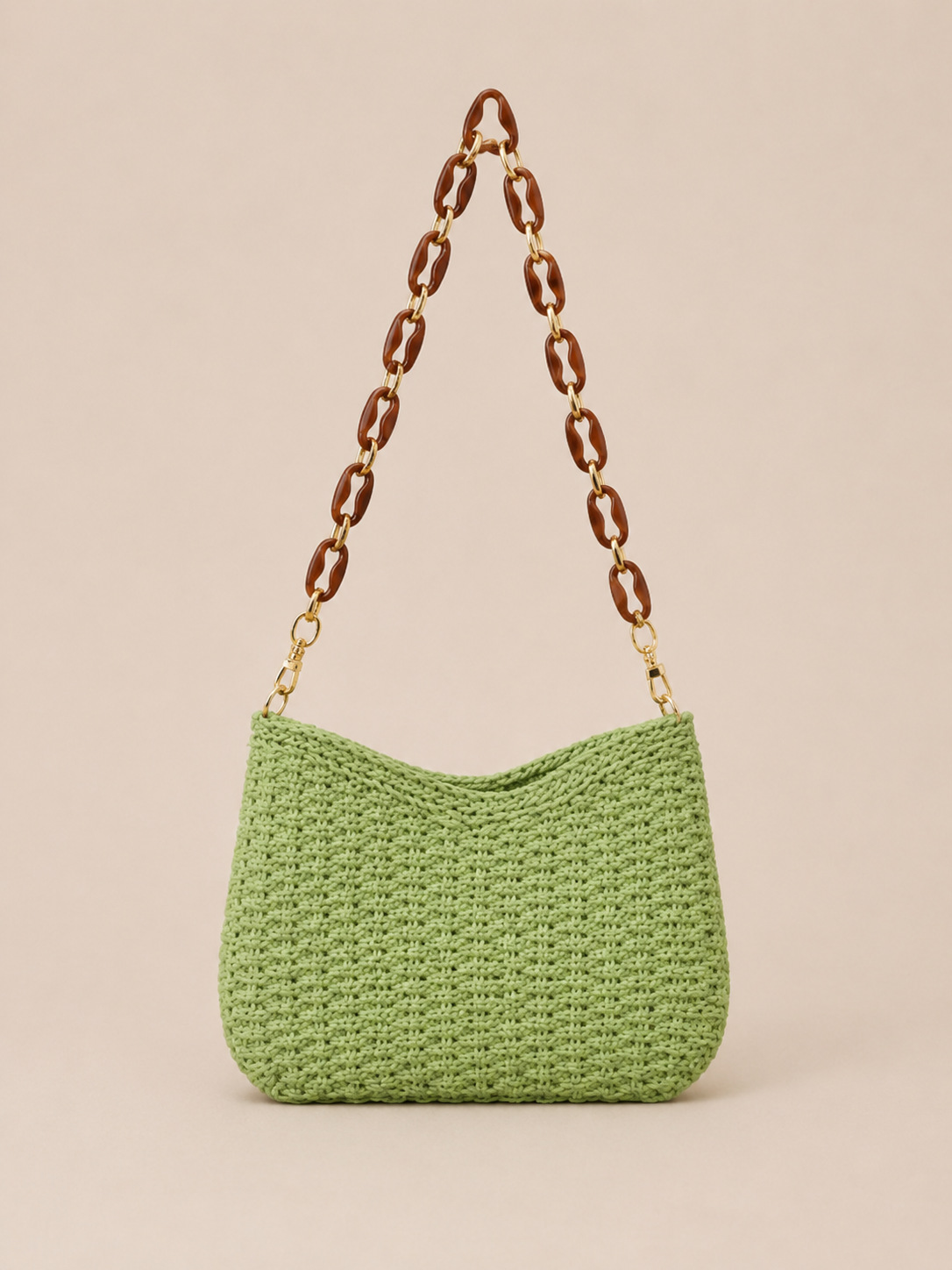 Chic Woven Slouchy Shoulder Bag
