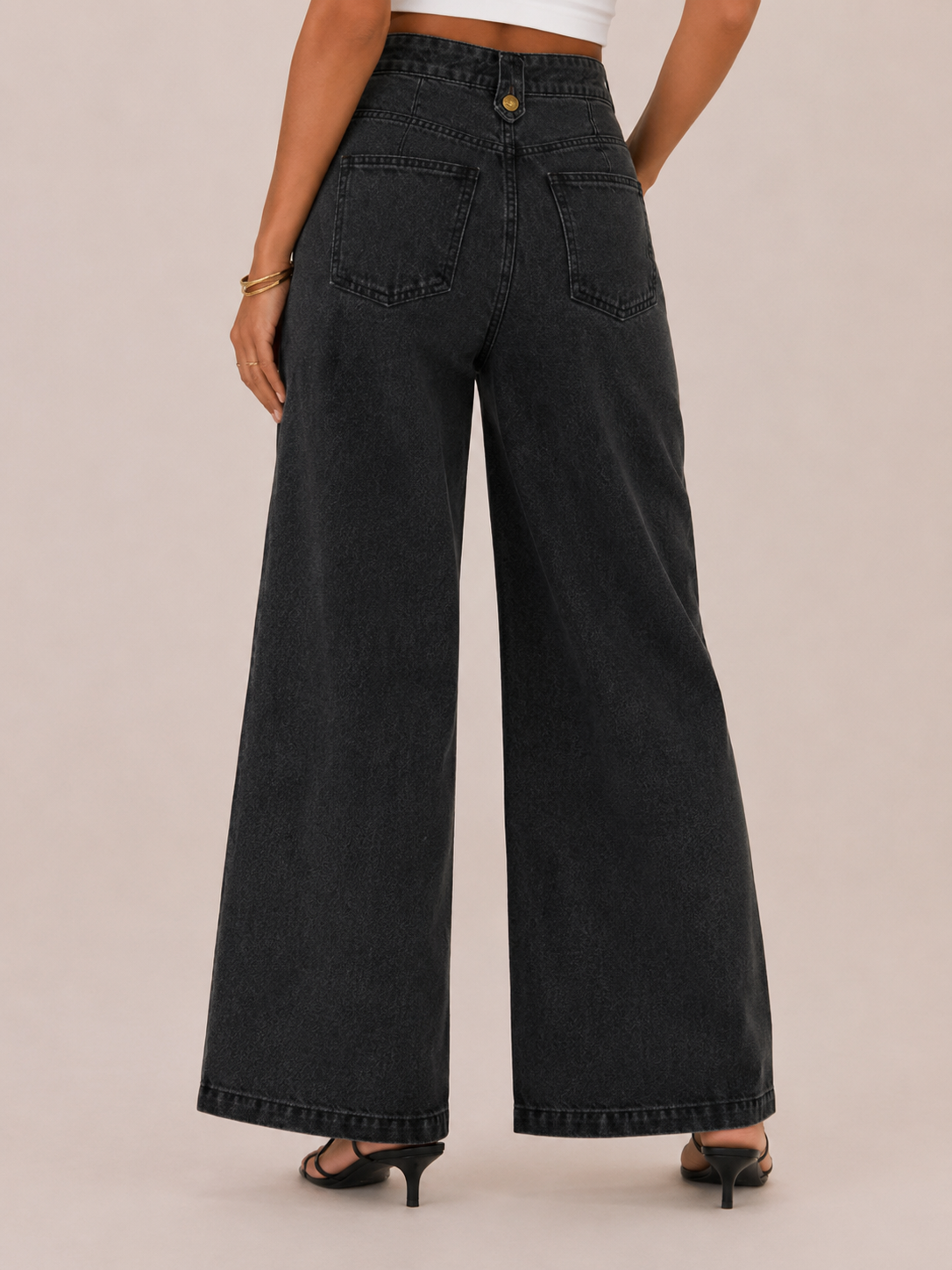 Chic Button-Front Tailored Pants Set