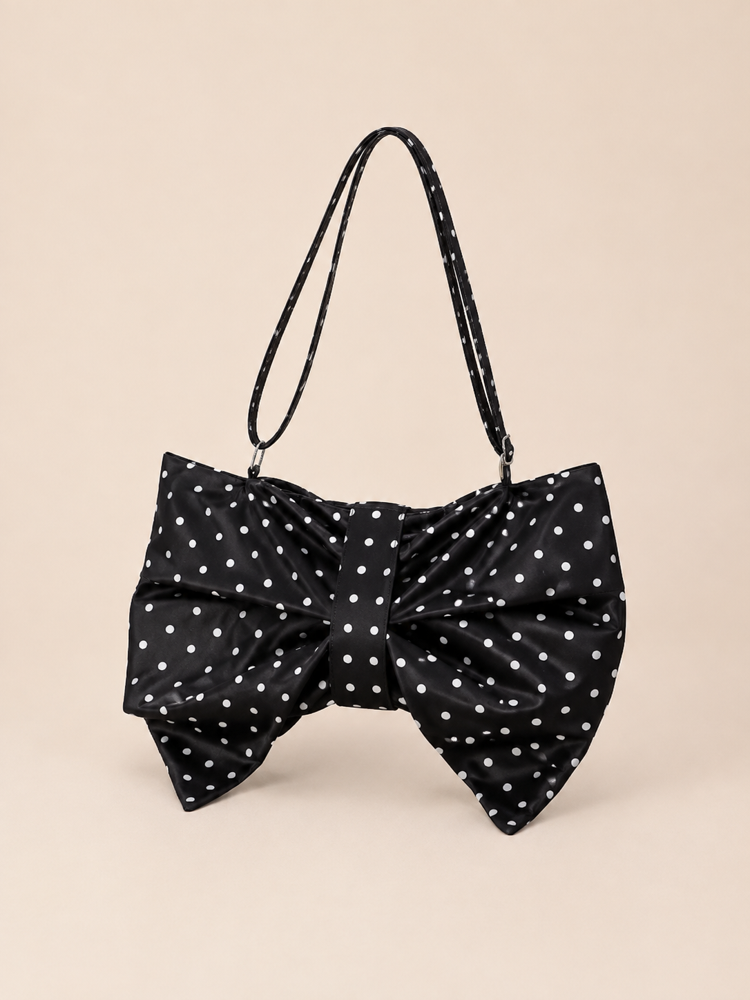 Chic Bow Detail Slouchy Shoulder Bag