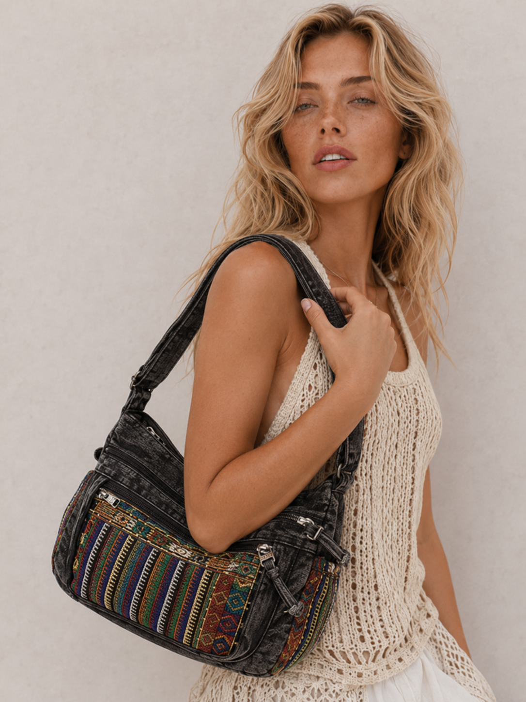 Bohemian Embroidered Casual Shoulder Bag