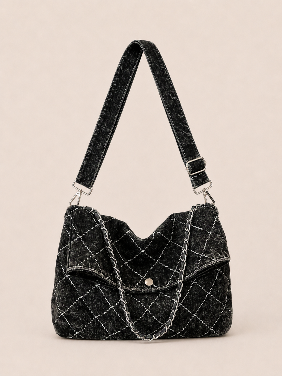 Chic Quilted Slouchy Shoulder Bag