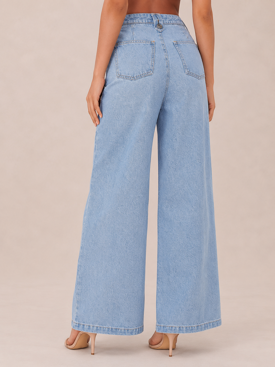 Chic Button-Front Tailored Pants Set