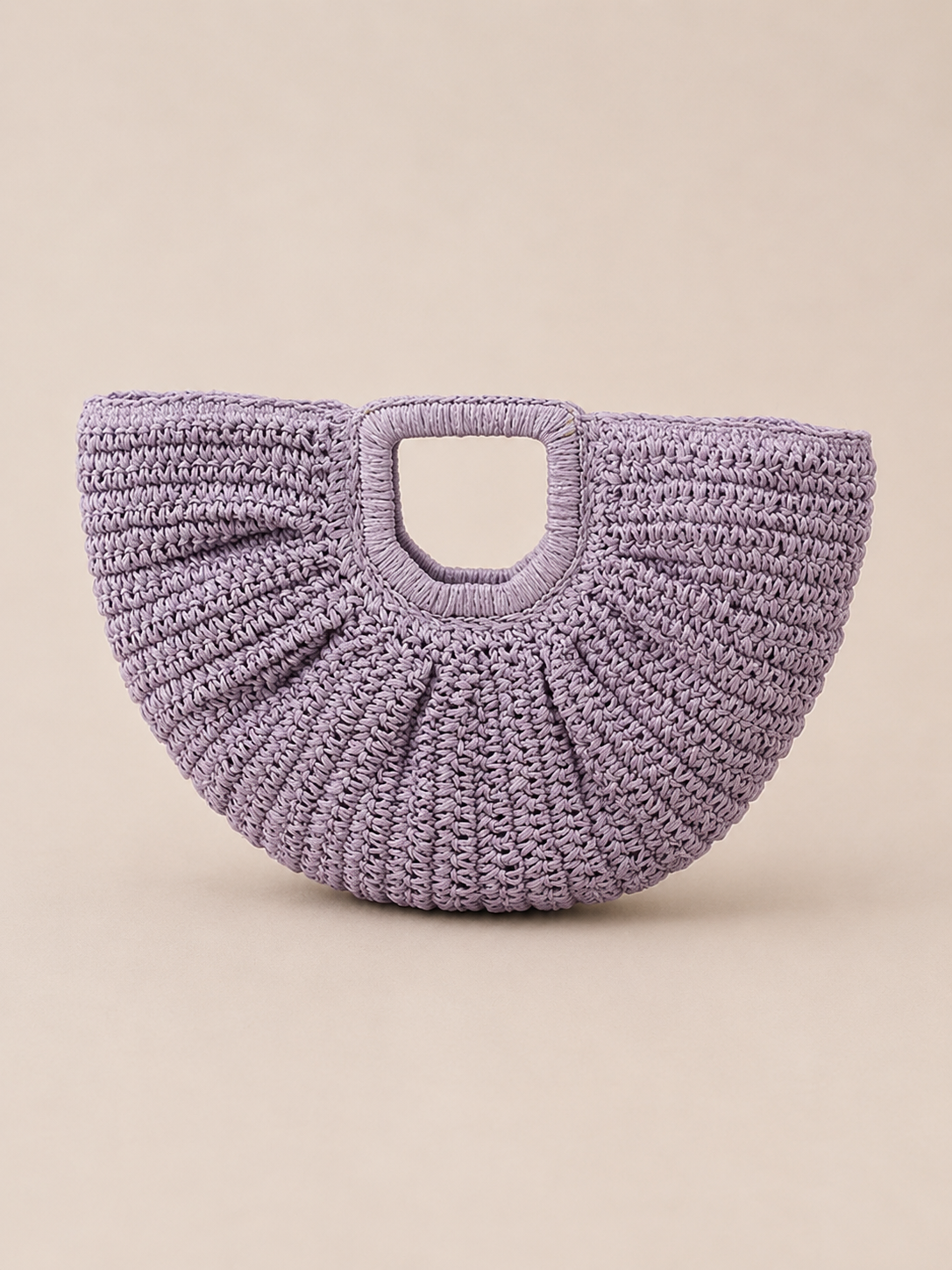 Breezy Fan-Shaped Resort Handbag
