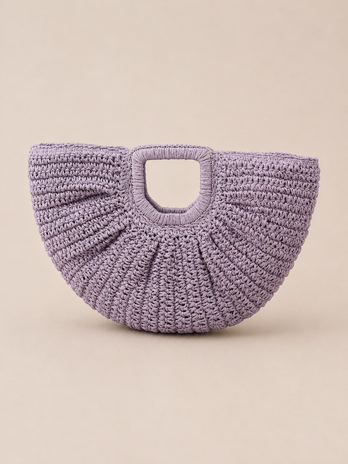 Breezy Fan-Shaped Resort Handbag
