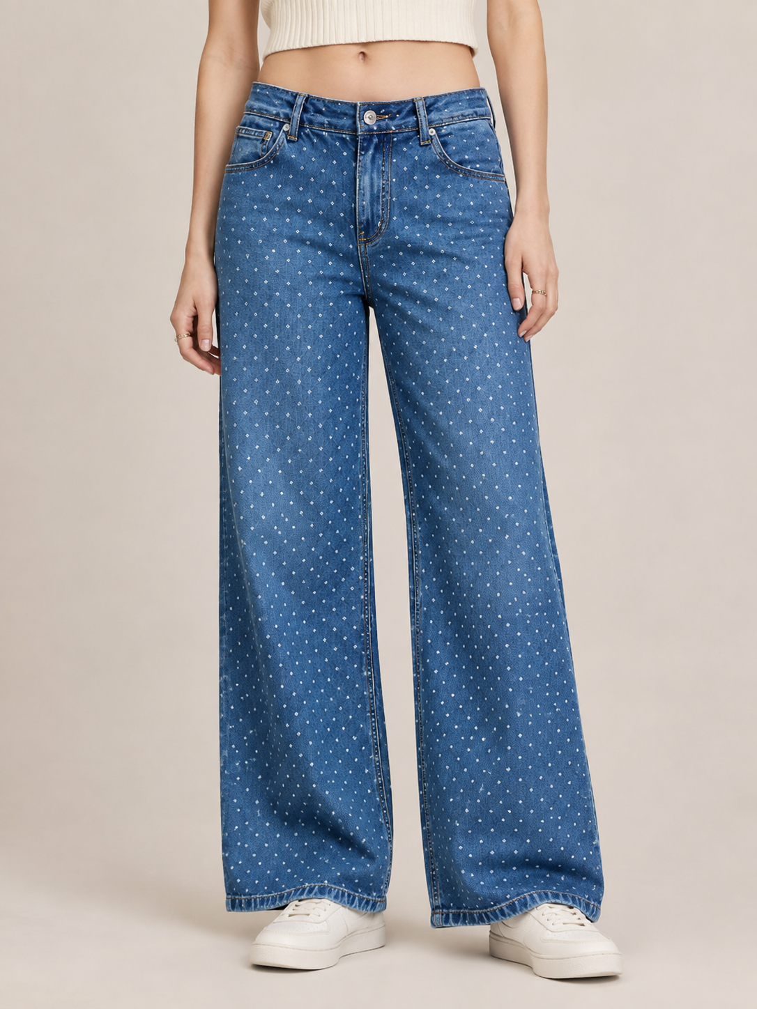 Relaxed Straight Leg Casual Pants