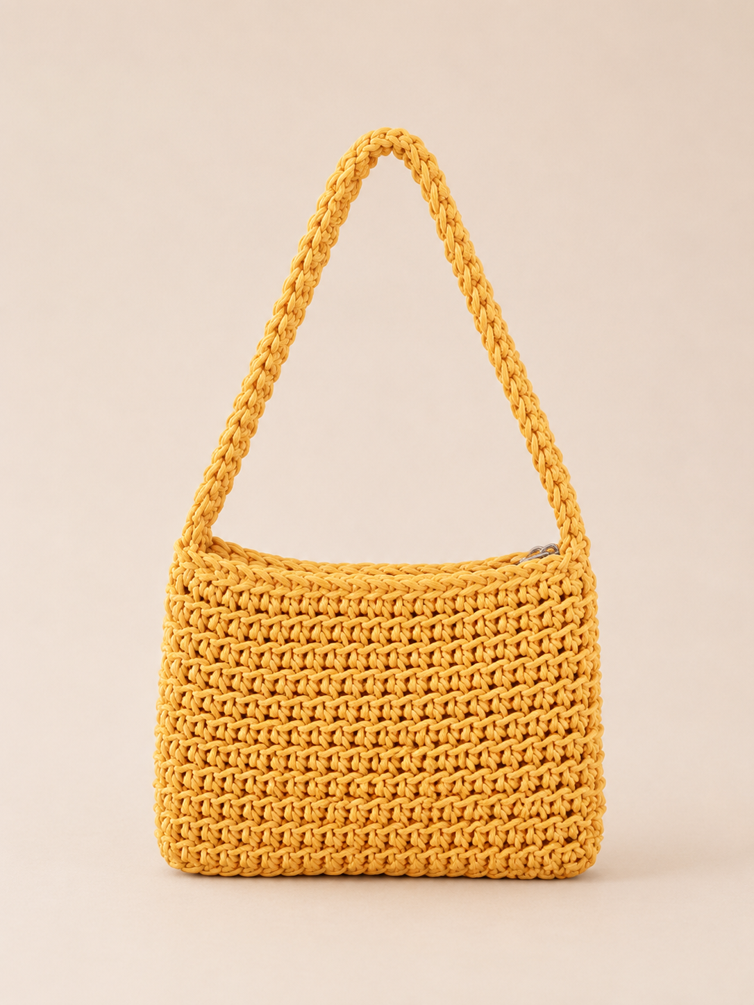 Fresh Solid Square Shape Underarm Shoulder Bag