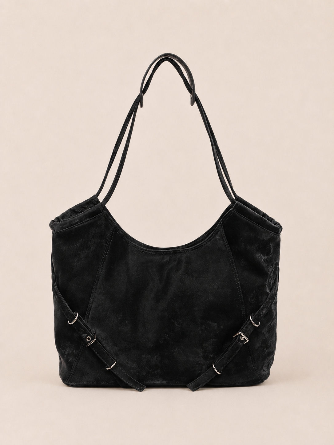 Vintage Buckle Slouchy Convertible Tote