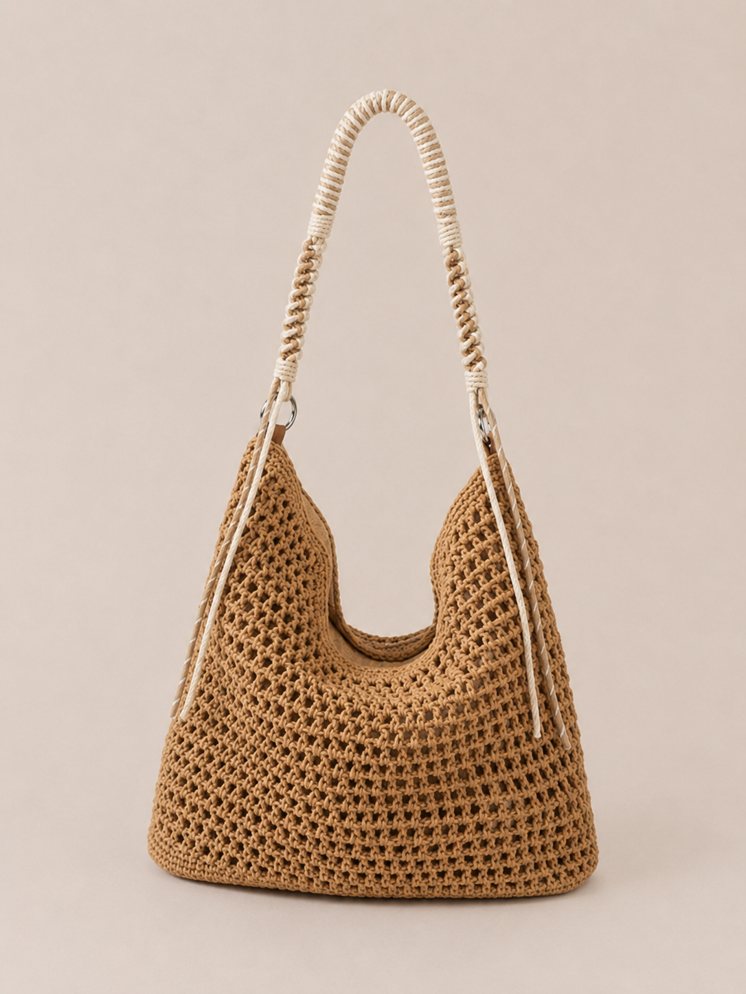 Minimalist Braided Strap Underarm Tote Bag