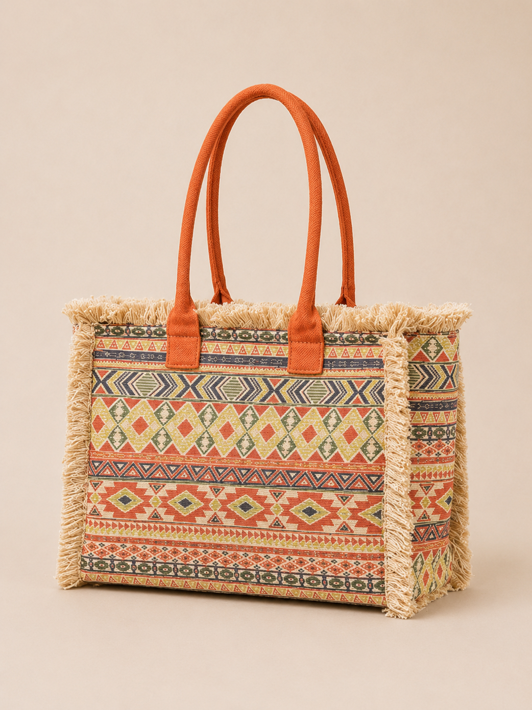 Vintage Floral Canvas Tote Bag