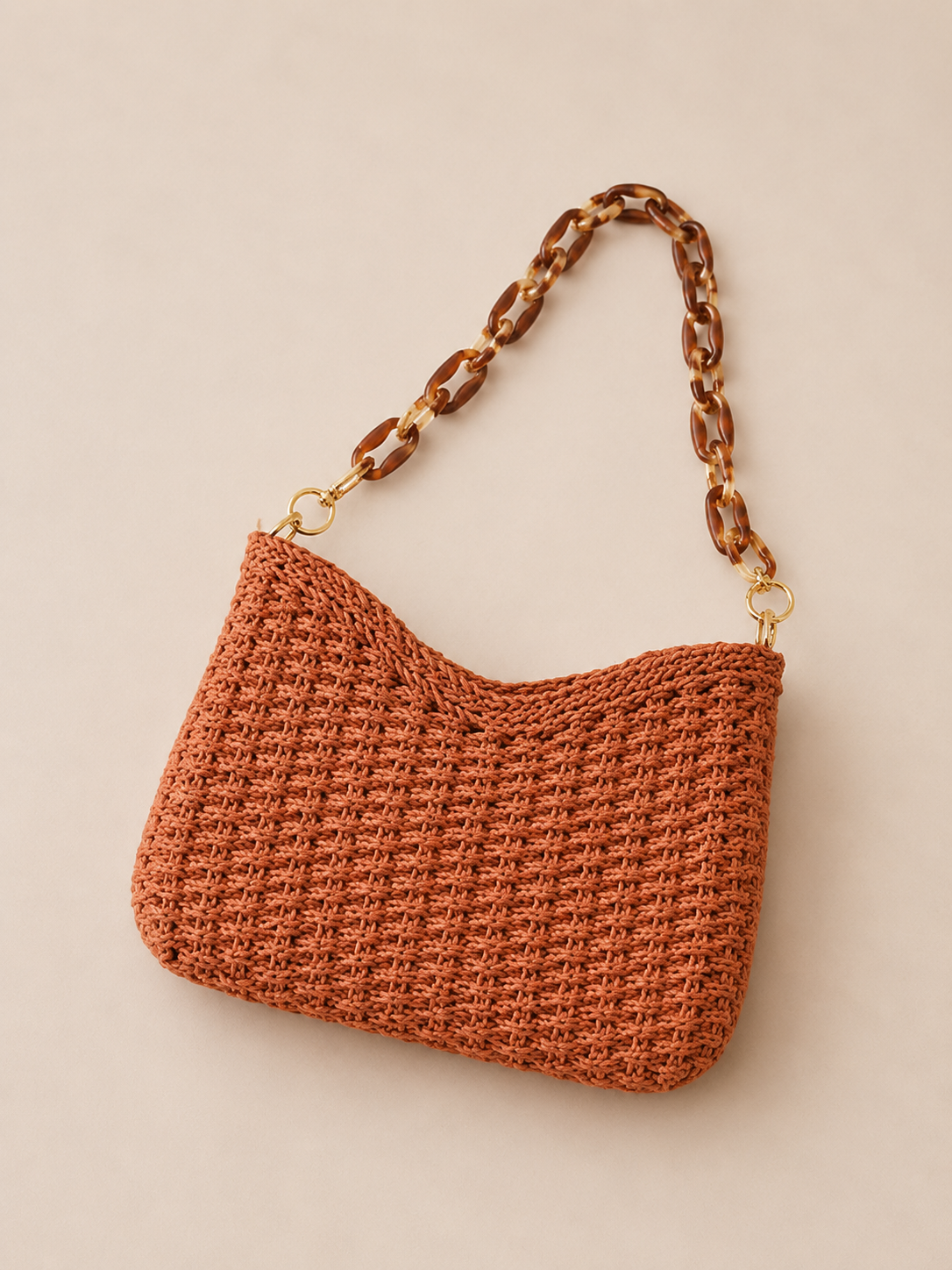Chic Woven Slouchy Shoulder Bag
