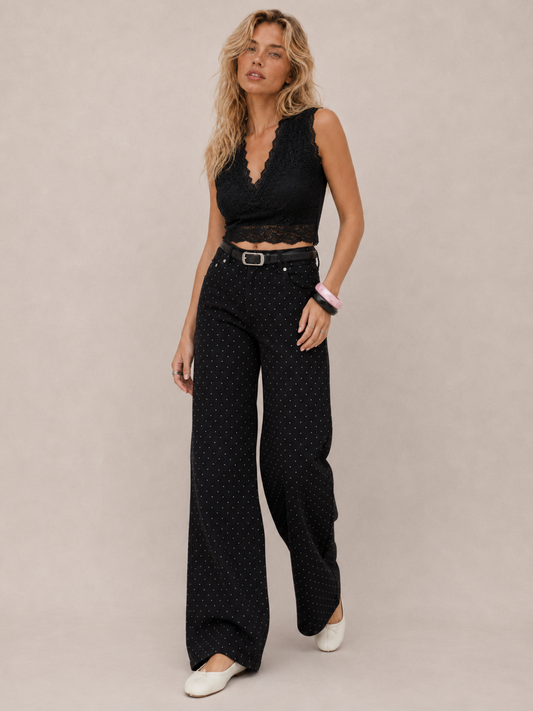 Relaxed Straight Leg Casual Pants