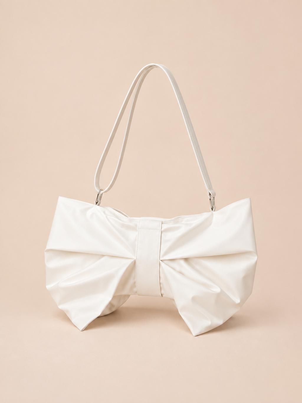 Chic Bow Detail Slouchy Shoulder Bag