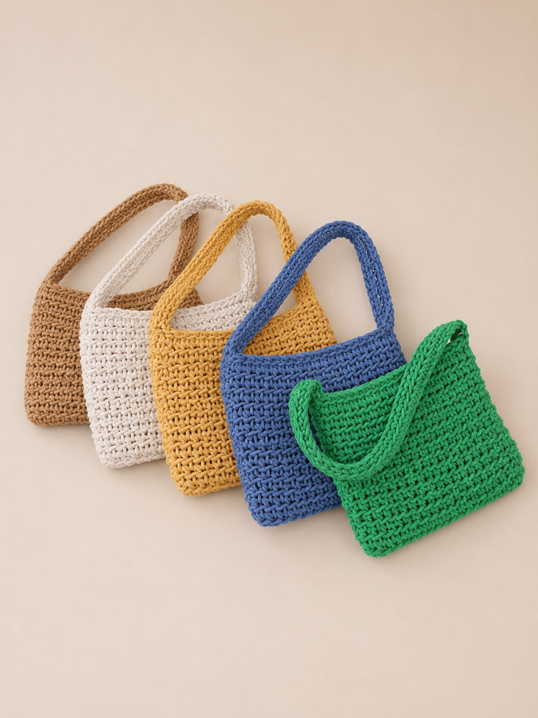 Fresh Solid Square Shape Underarm Shoulder Bag