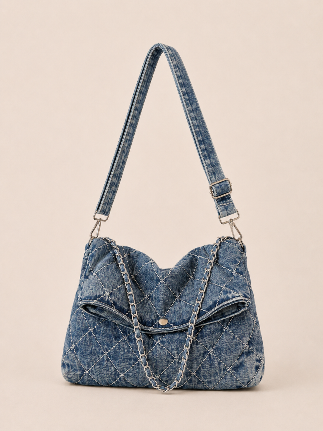 Chic Quilted Slouchy Shoulder Bag