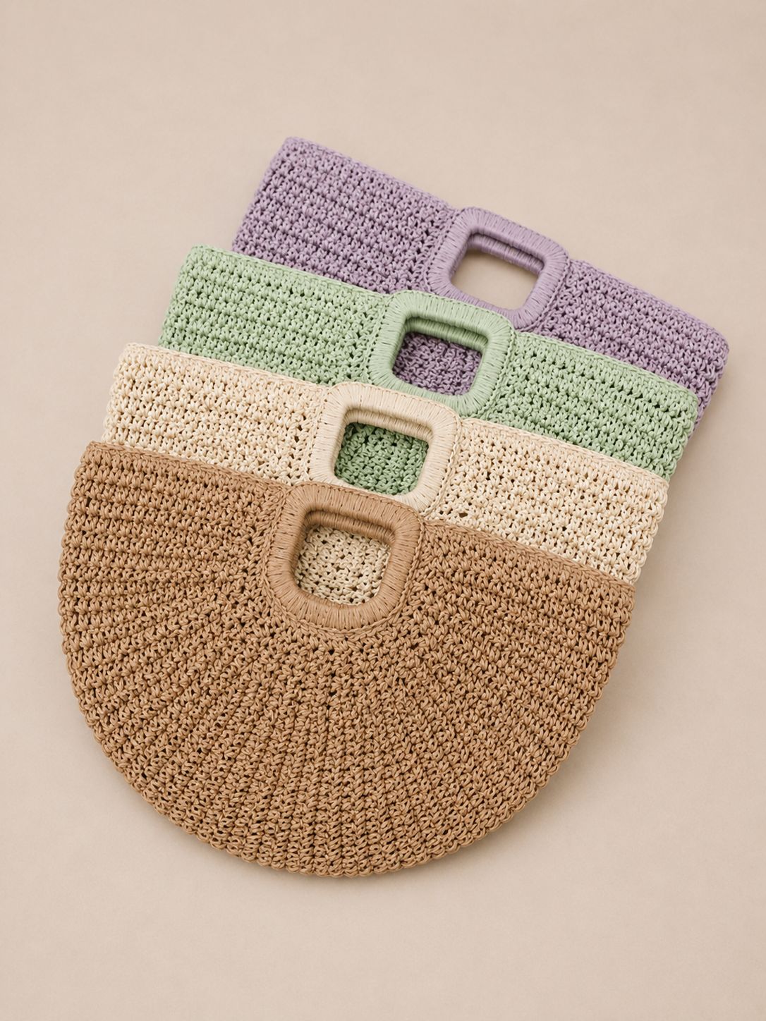 Breezy Fan-Shaped Resort Handbag