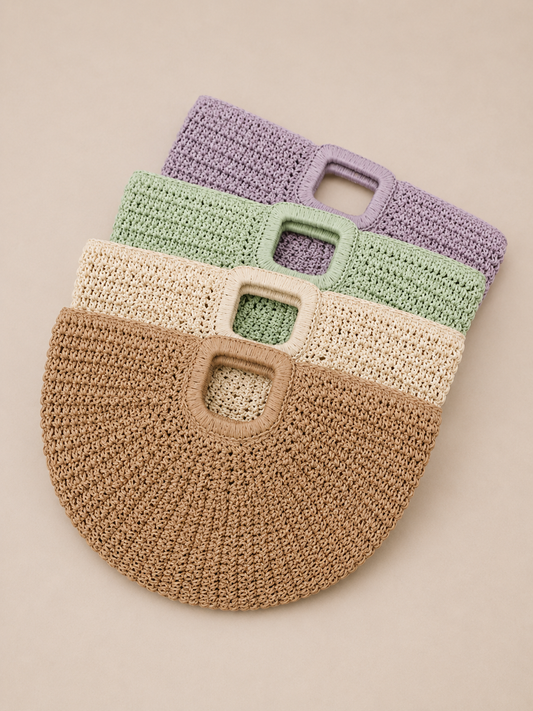 Breezy Fan-Shaped Resort Handbag