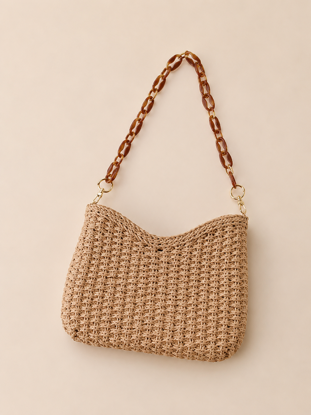 Chic Woven Slouchy Shoulder Bag