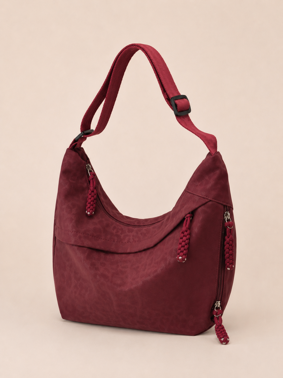 Vintage Textured Slouchy Shoulder Bag