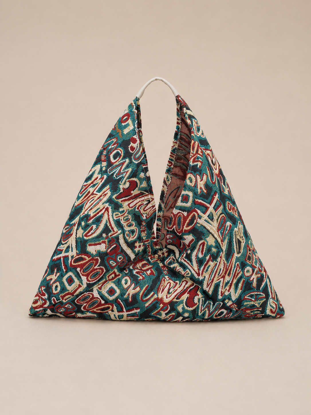 Print Triangle Shoulder Bag