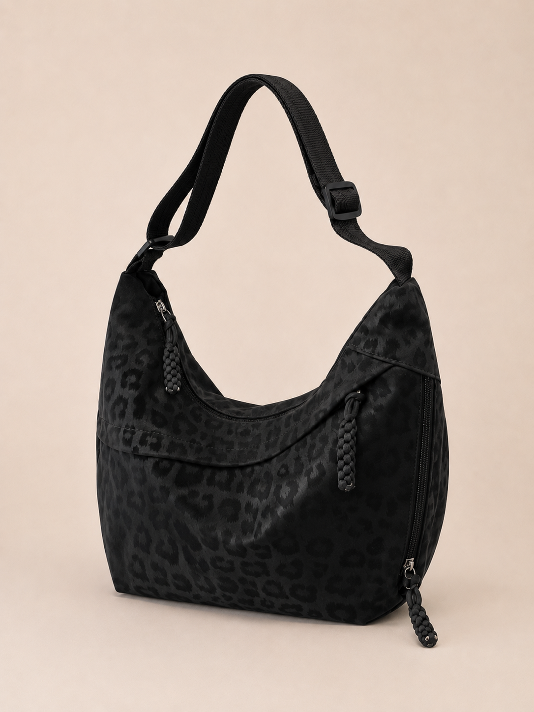 Vintage Textured Slouchy Shoulder Bag