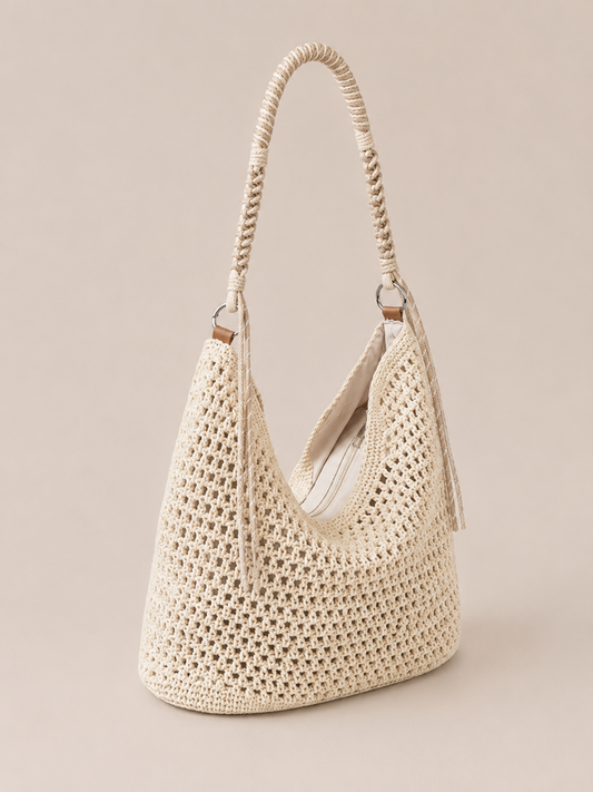 Minimalist Braided Strap Underarm Tote Bag